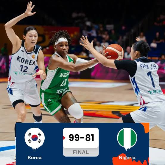 Nigeria 81 – 99 South Korea: D'Tigress Lose Their Opening 2026 FIBA Women's World Cup Game